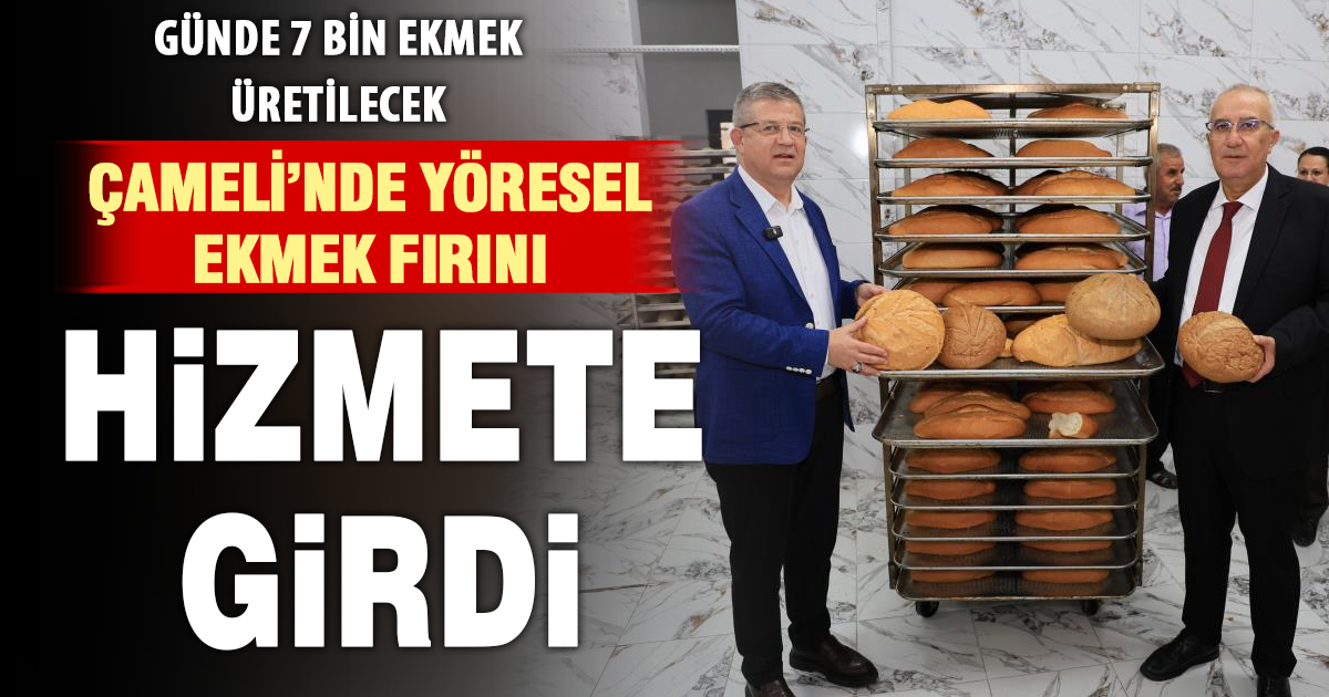 Çameli'de toplu açılış ve ekmek fırını coşkusu