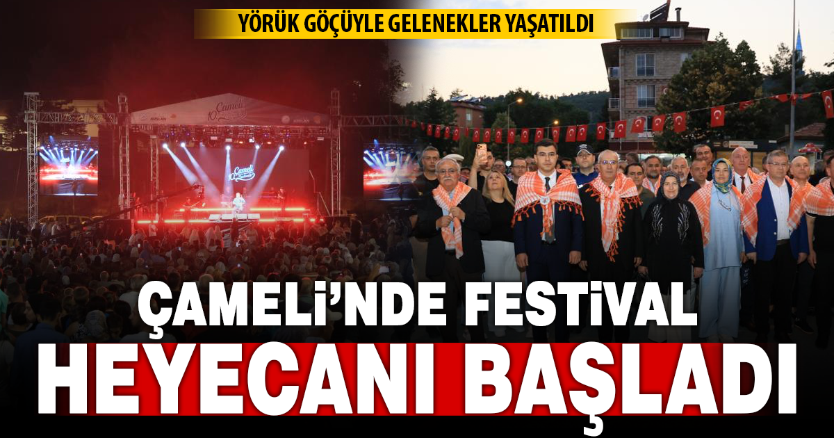 Çameli Festivali geleneksel Yörük göçü yürüyüşü ile başladı