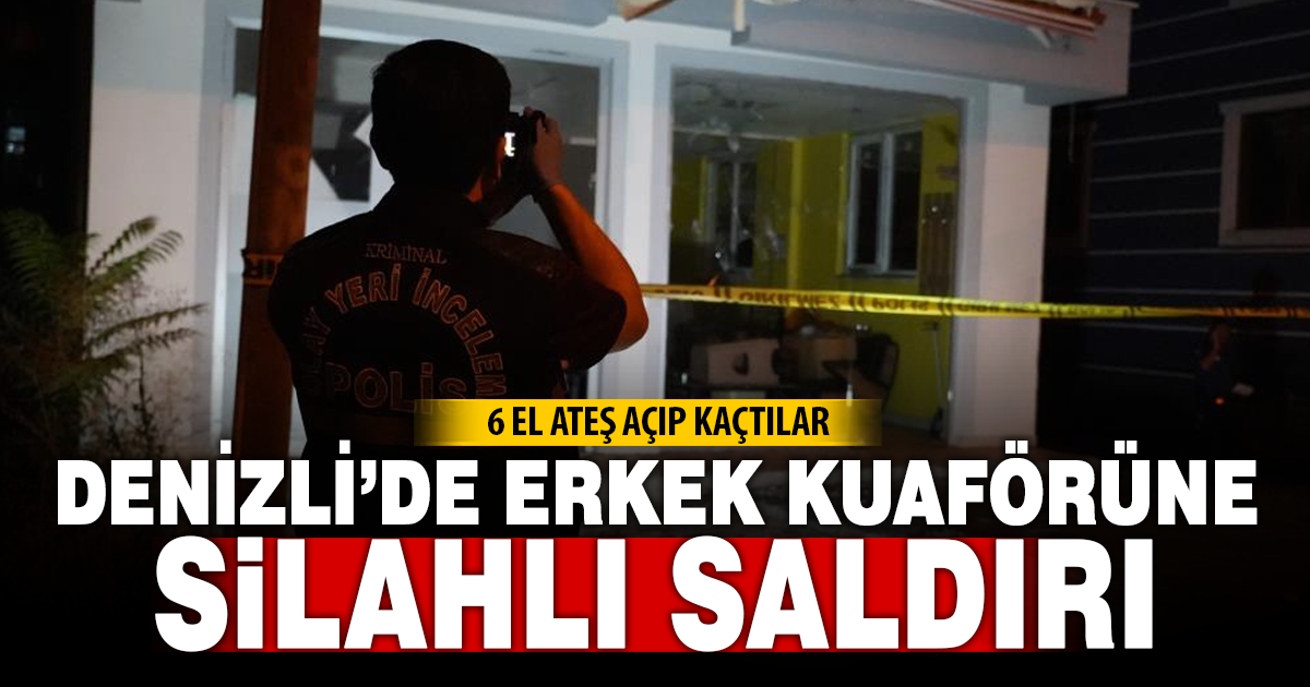  Husumetlileri olan berberin dükkanına kurşun yağdırıp kaçtılar