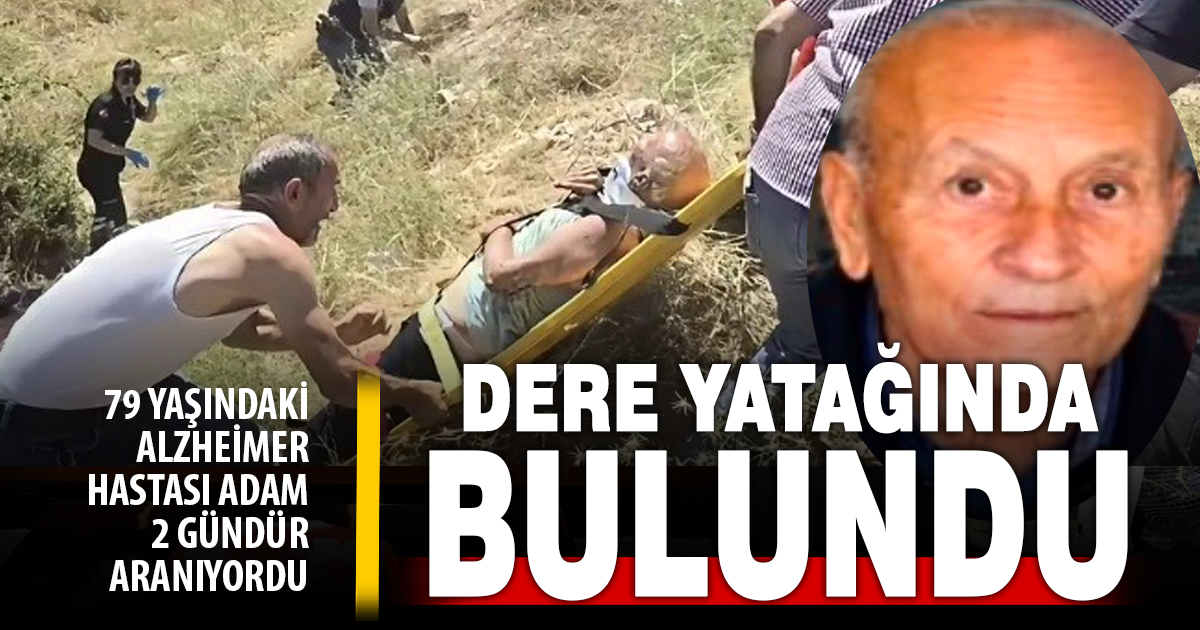 Dere yatağına yuvarlanan yaşlı adam dron ve iz takip köpekleri sayesinde bulundu