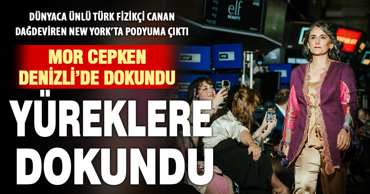 Prof. Canan Dağdeviren Denizli’de dokunan mor cepkeni New York’ta sergiledi