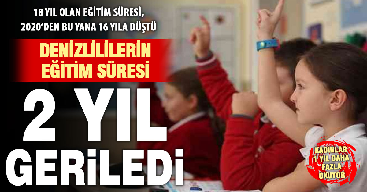 Denizli’de muhtemel eğitim süresi 2 yıl geriledi