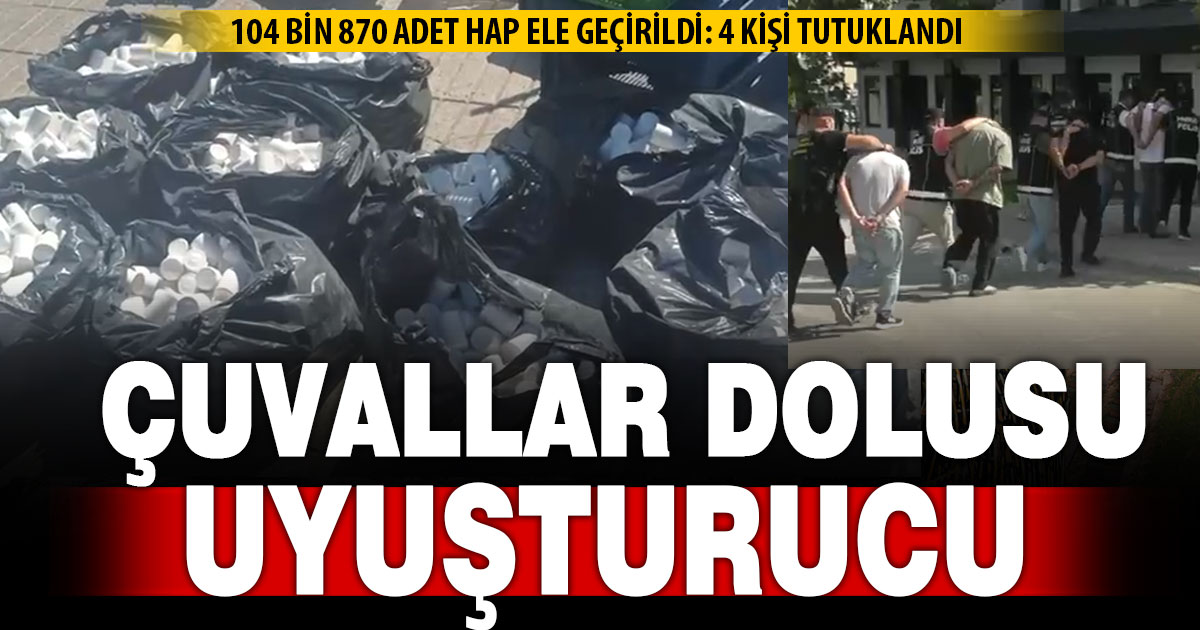 Denizli polisinden uyuşturucu baskını: 4 tutuklama