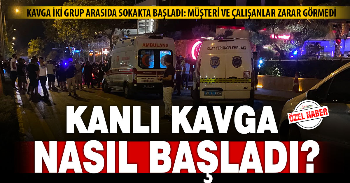 Kafedeki silahlı kavga dışarıda başladı: Müşteri ve çalışanlar zarar görmedi