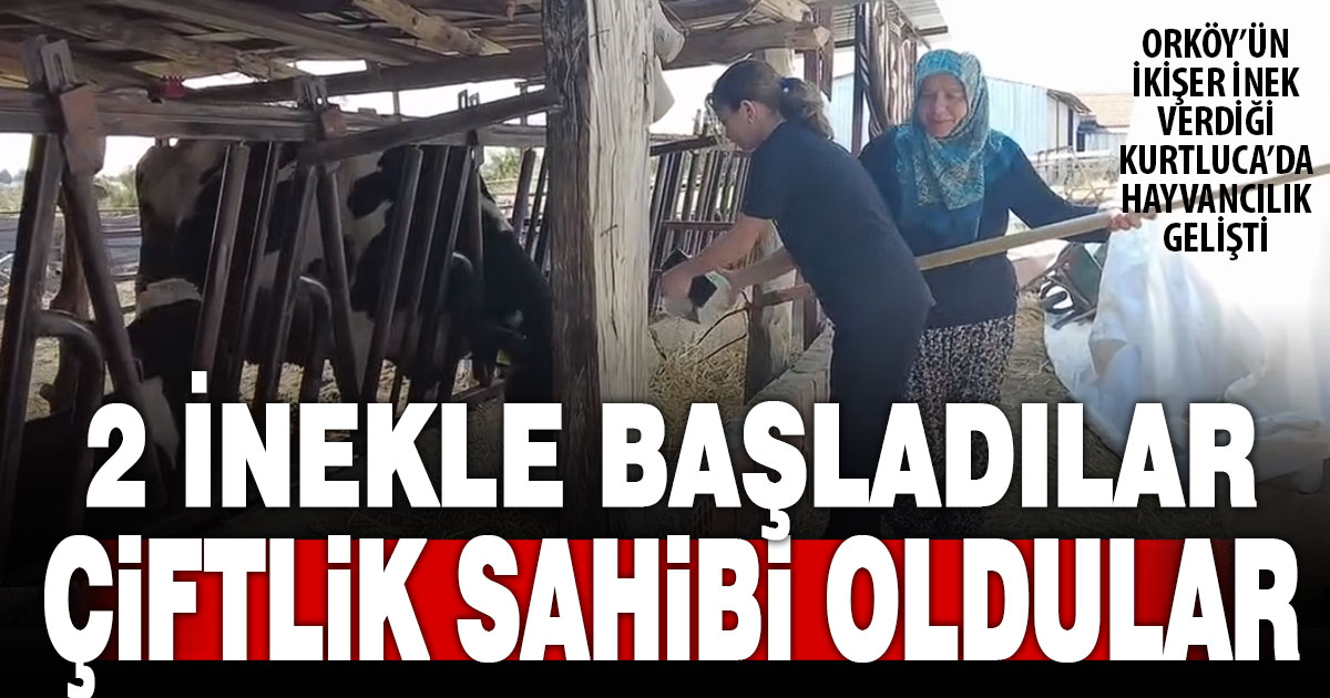 ORKÖY destekleri Kurtluca’da hayvancılığı geliştirdi