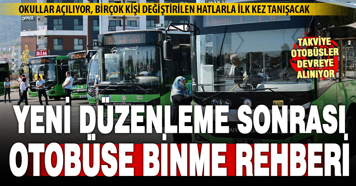 Okulların açılmasıyla birçok kişi otobüslerdeki değişiklikleri ilk kez deneyimleyecek