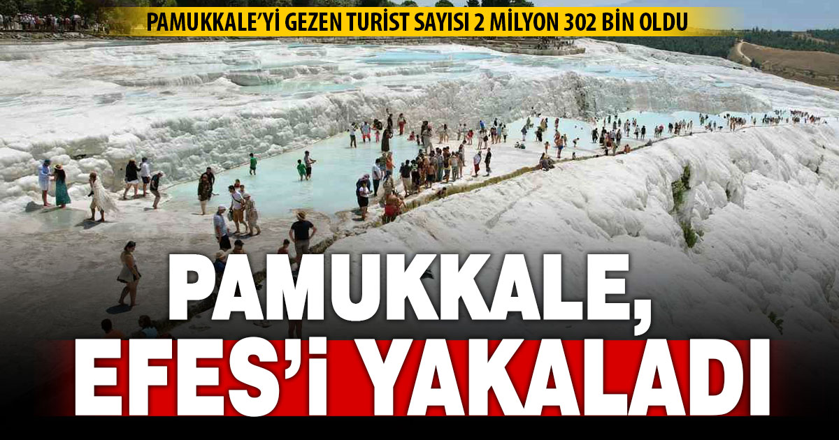 Pamukkale, ziyaretçi sayısında zirveye oynuyor