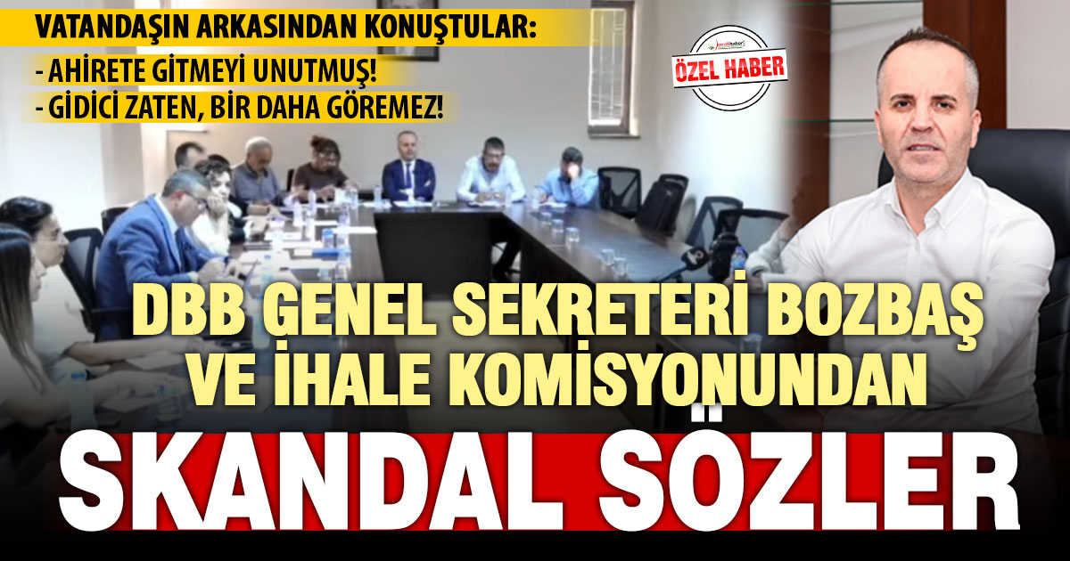 DBB genel sekreteri ve komisyonu üyesi, vatandaşın arkasından konuştu: Ahirete gitmeyi unutmuş