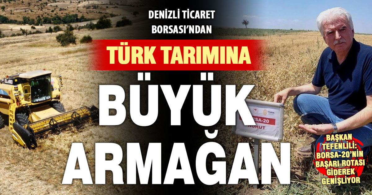 Yerli nohut çeşidi Borsa-20’de hasat zinciri büyüyor