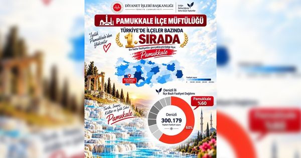 Pamukkale İlçe Müftülüğü Türkiye genelinde 1. sırada