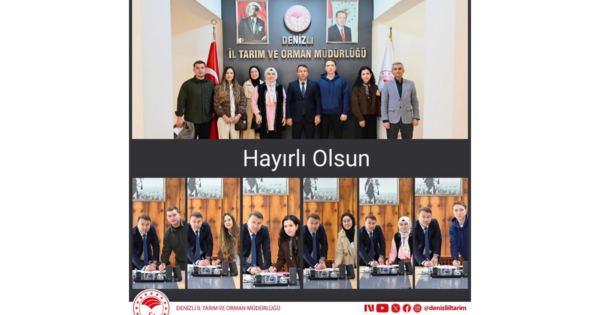 Denizli İl Tarım ve Orman Müdürlüğünde yeni personel görevine başladı