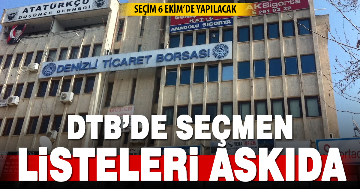 DTB’DE SEÇİM HEYECANI: SEÇMEN LİSTELERİ ASKIDA, SANDIK 6 EKİM'DE KURULACAK