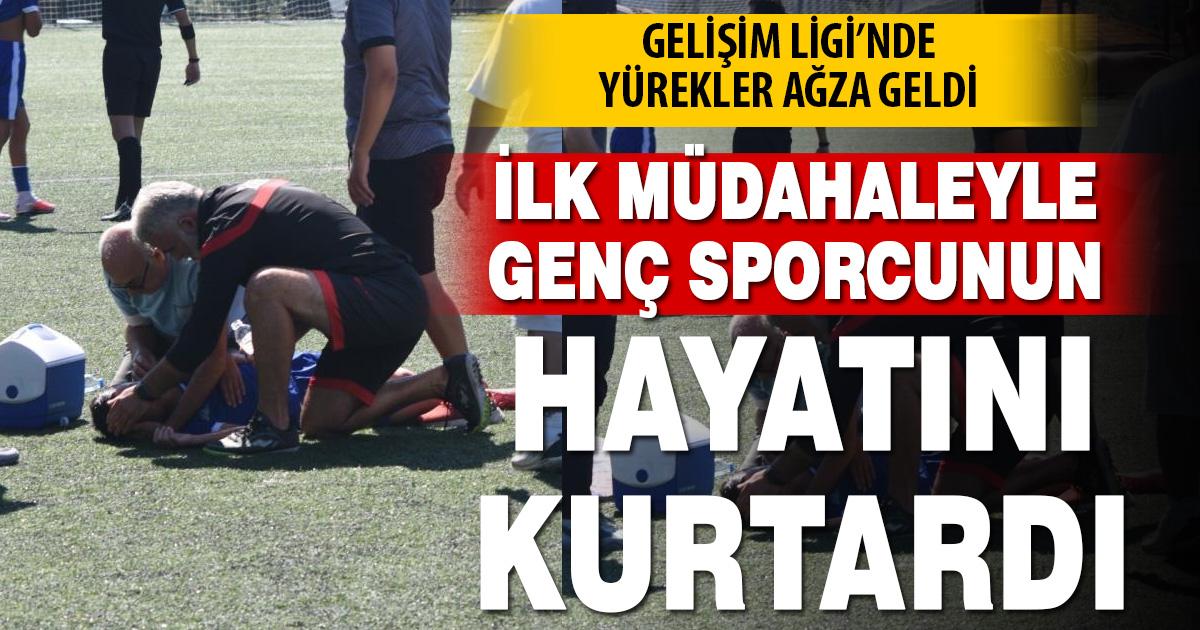 Sağlık memurunun ilk müdahalesi, çocuk sporcunun hayatını kurtardı