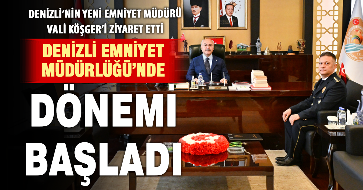 Denizli Emniyeti’nde Ali Süllü dönemi başladı