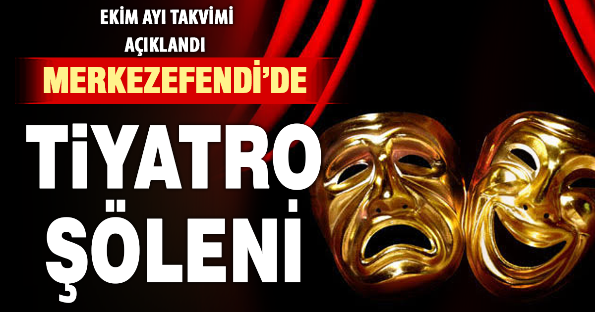 Ekim ayı tiyatro takvimi yayınlandı 