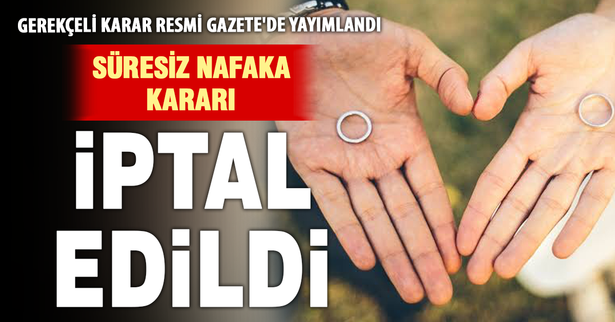 Süresiz nafaka düzenlemesinde yeni dönem