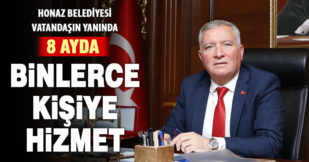 Honaz Belediyesi’nden 8 ayda binlerce vatandaşa ücretsiz destek