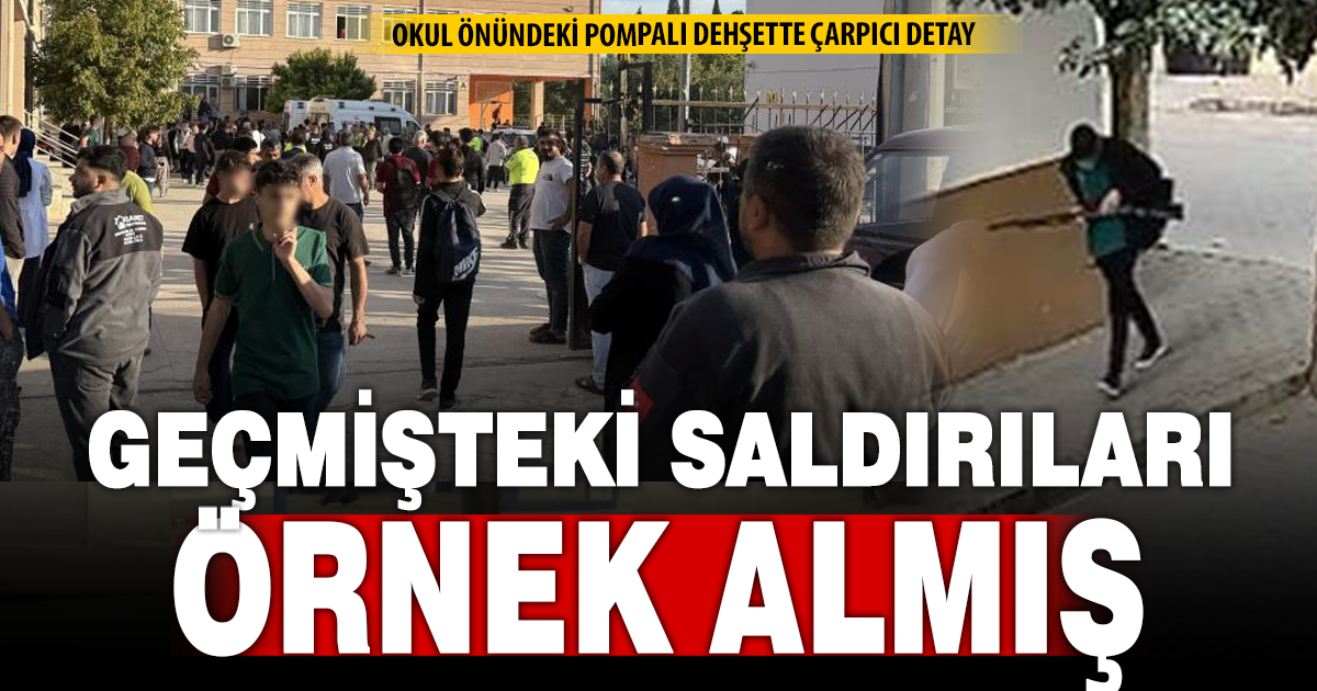 Okul önünde pompalı dehşeti: Küresel ve yerel katliamları referans almış