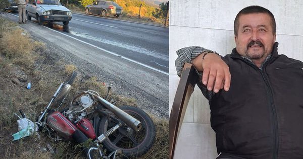 Yol kenarında bekleyen motosiklet sürücüsü canından oldu