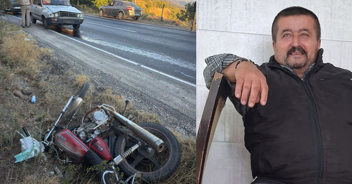 Yol kenarında bekleyen motosiklet sürücüsü canından oldu