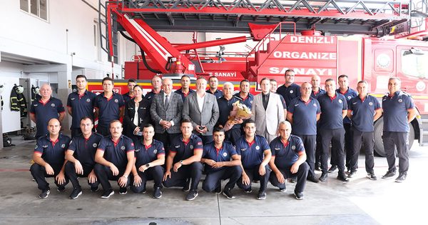 Denizli OSB yönetiminden itfaiye haftasında anlamlı ziyaret