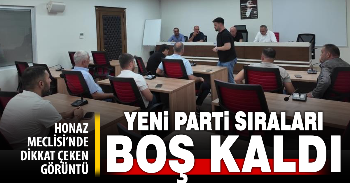 Honaz Belediye Meclis Toplantısında Yeni Parti koltukları boş kaldı 