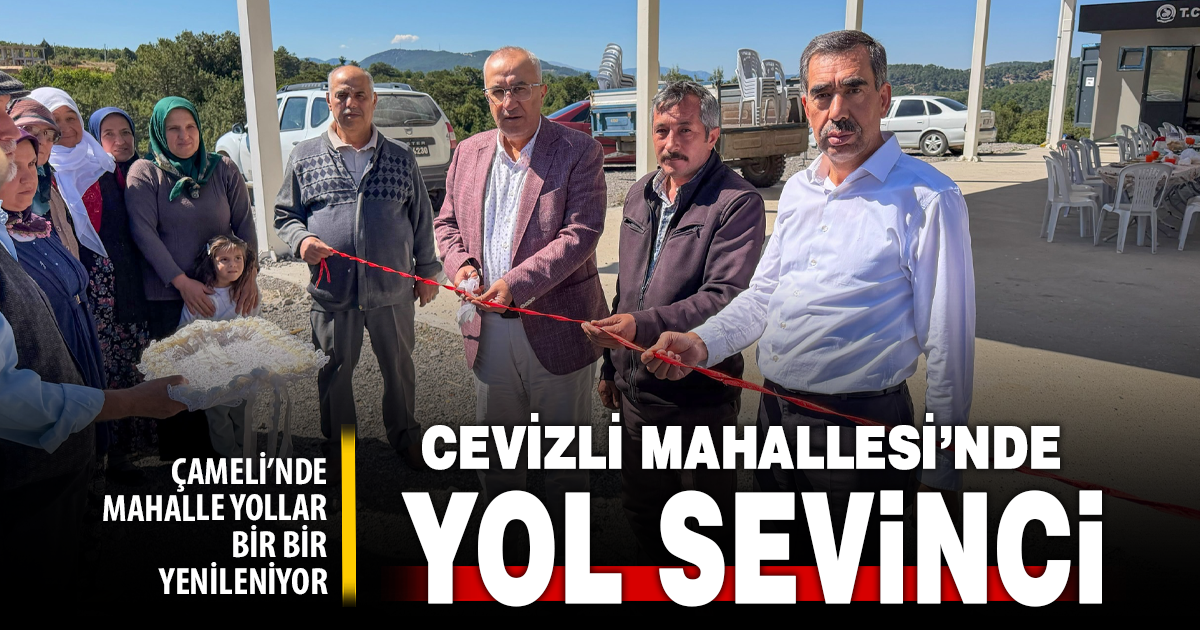 Cevizli Mahallesi’nde asfalt çalışmalarında tamamlanan bölüm hizmete açıldı