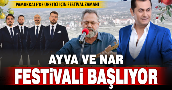 PAMUKKALE BELEDİYESİ’NDEN ÜRETİCİYE DESTEK FESTİVALİ: AYVA VE NAR FESTİVALİ KAPILARINI AÇIYOR