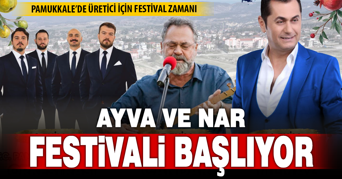 PAMUKKALE BELEDİYESİ’NDEN ÜRETİCİYE DESTEK FESTİVALİ: AYVA VE NAR FESTİVALİ KAPILARINI AÇIYOR