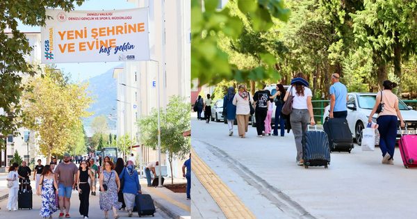 Denizli’deki yurtlara yerleşme heyecanı sürüyor