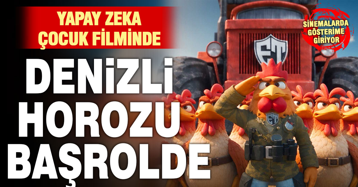 Denizli horozu Türkiye’nin ilk yapay zeka filminde kendine rol buldu