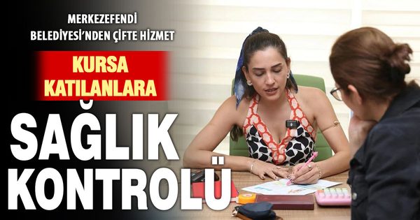Merkezefendi Belediyesi’nden kursiyerlere sağlıklı yaşam desteği