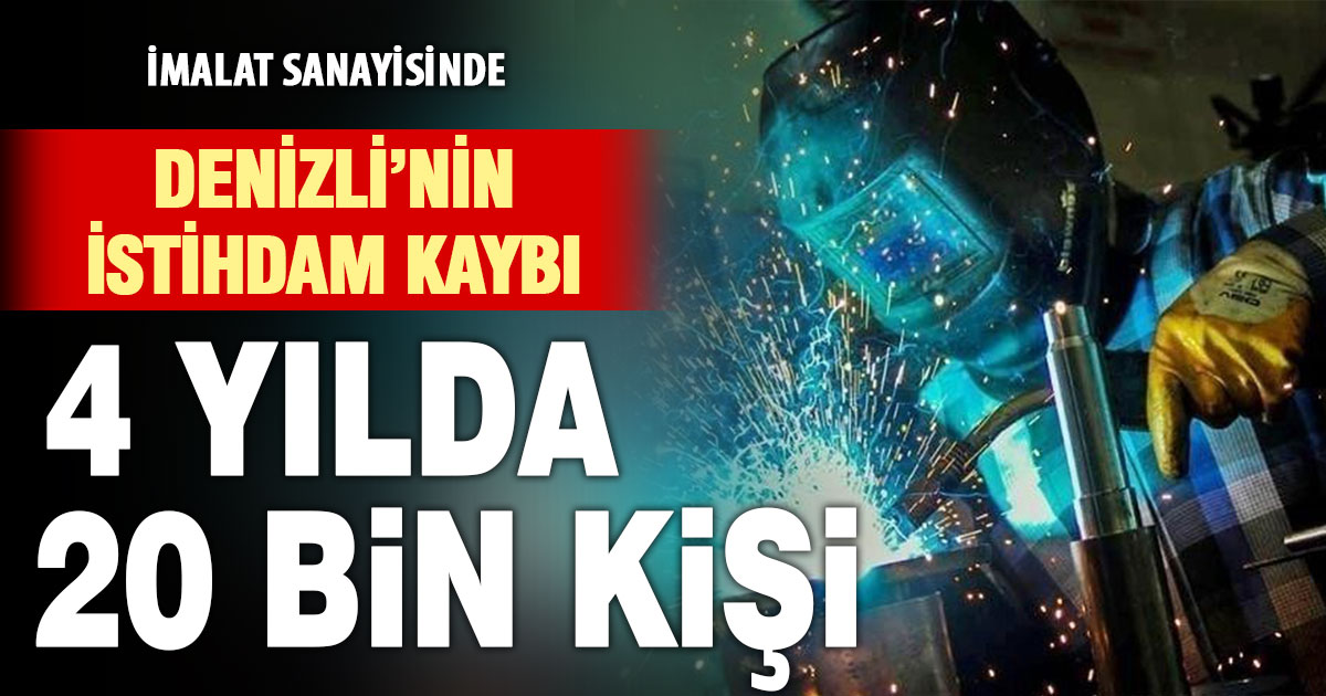 İmalat sanayisinde istihdam kaybı 4 yılda 20 bin oldu
