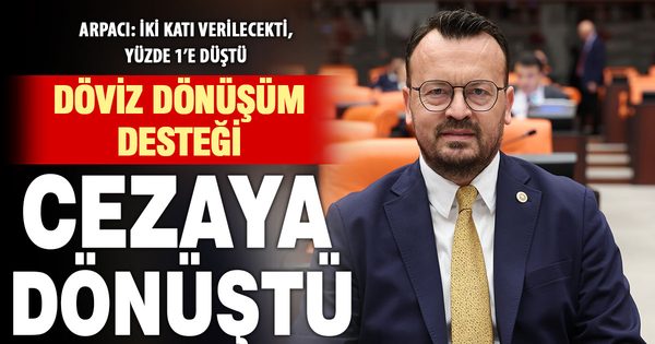 Yeni Parti Milletvekili Arpacı’dan döviz dönüşüm desteği tepkisi