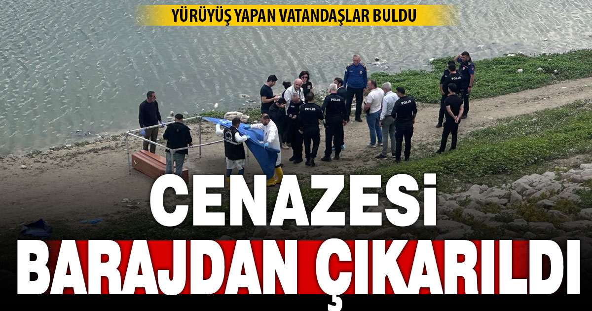 Denizli'de barajda bir erkeğe ait cenaze bulundu