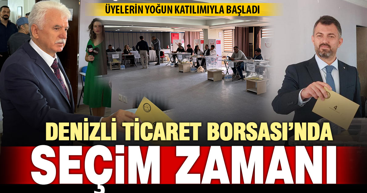 Denizli Ticaret Borsası’nda seçimler başladı