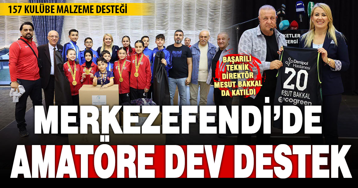 Merkezefendi Belediyesi’nden 127 amatör spor kulübüne malzeme desteği