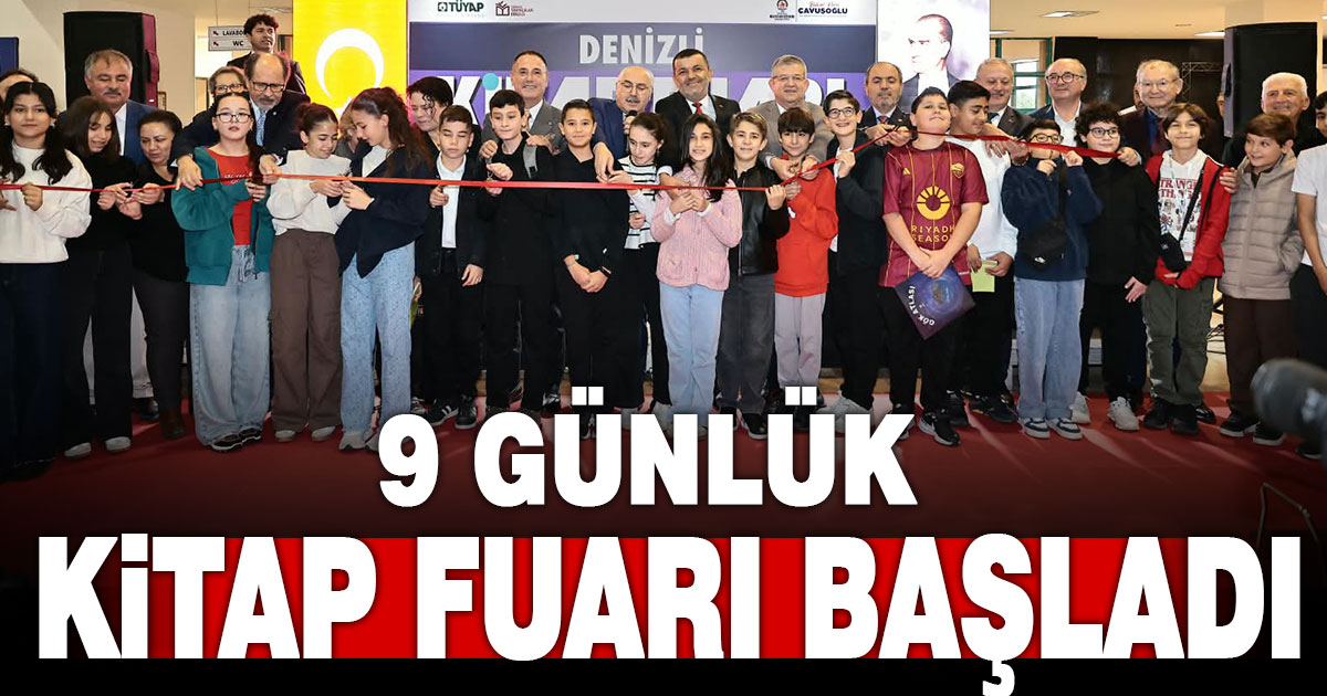 9 günlük kitap fuarı başladı