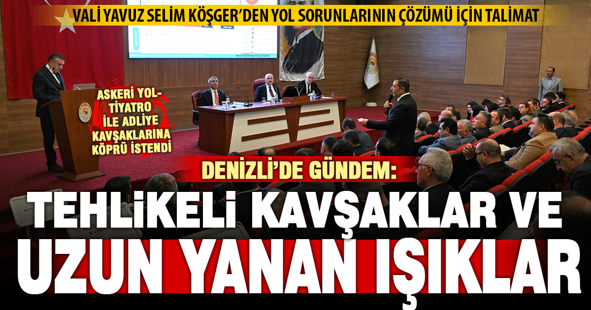 Vali Köşger, ulaşımla ilgili sorunların çözümü için talimat verdi