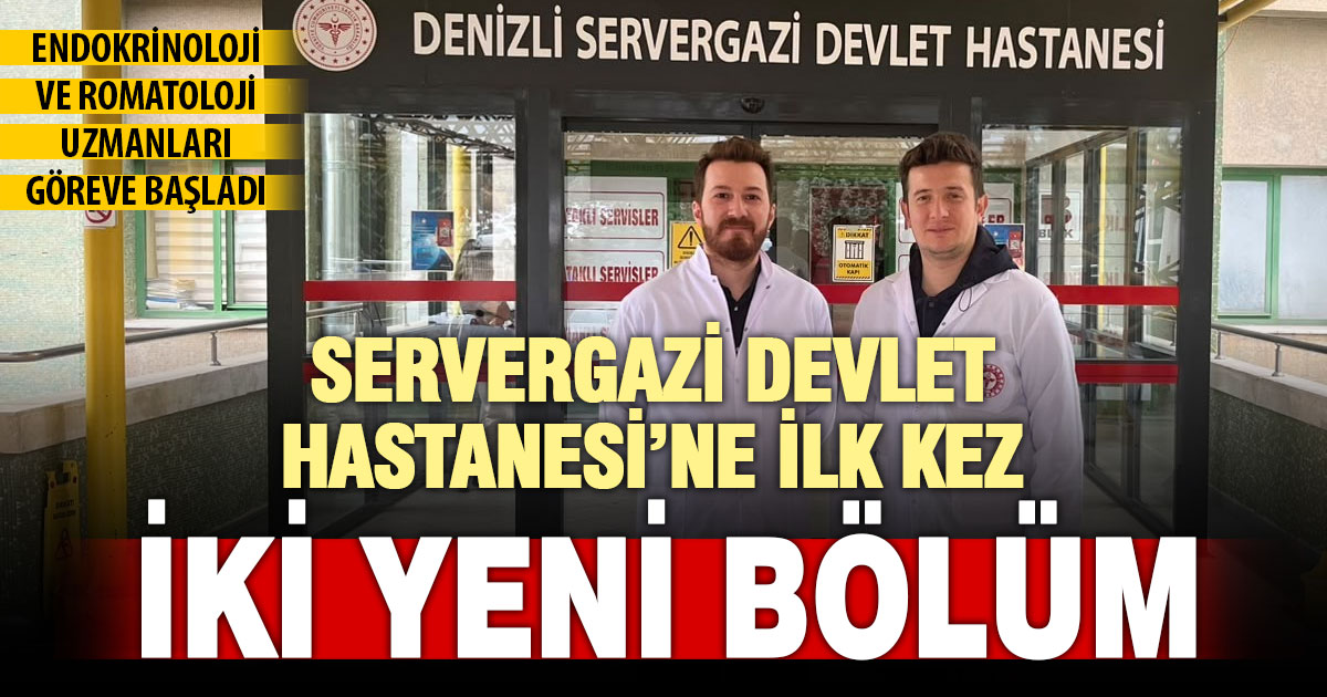 Servergazi Devlet Hastanesi’nde ilk kez yan dal uzmanları göreve başladı
