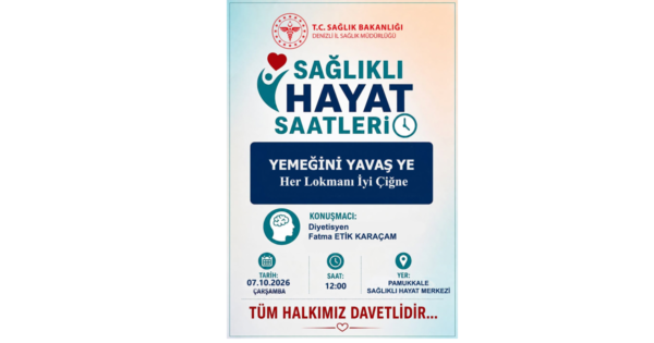 Pamukkale’de “Yemeğini Yavaş Ye” etkinliği düzenlenecek