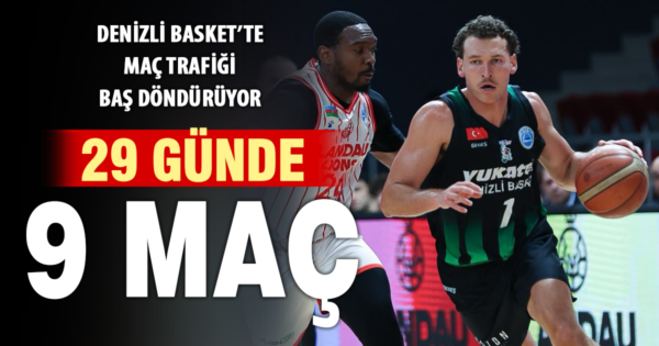 Yukatel Denizli Basket’in baş döndüren maç trafiği: Ekimde 9 maç