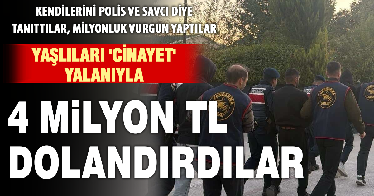 Denizli’de yaşlıları 4,4 milyon TL dolandırdılar! 7 şüpheli yakalandı