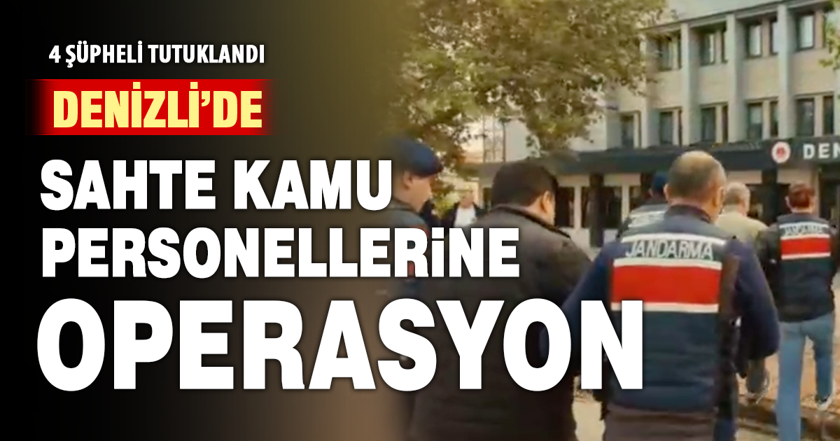 Denizli’de dolandırıcılık operasyonu: 4 şüpheli tutuklandı