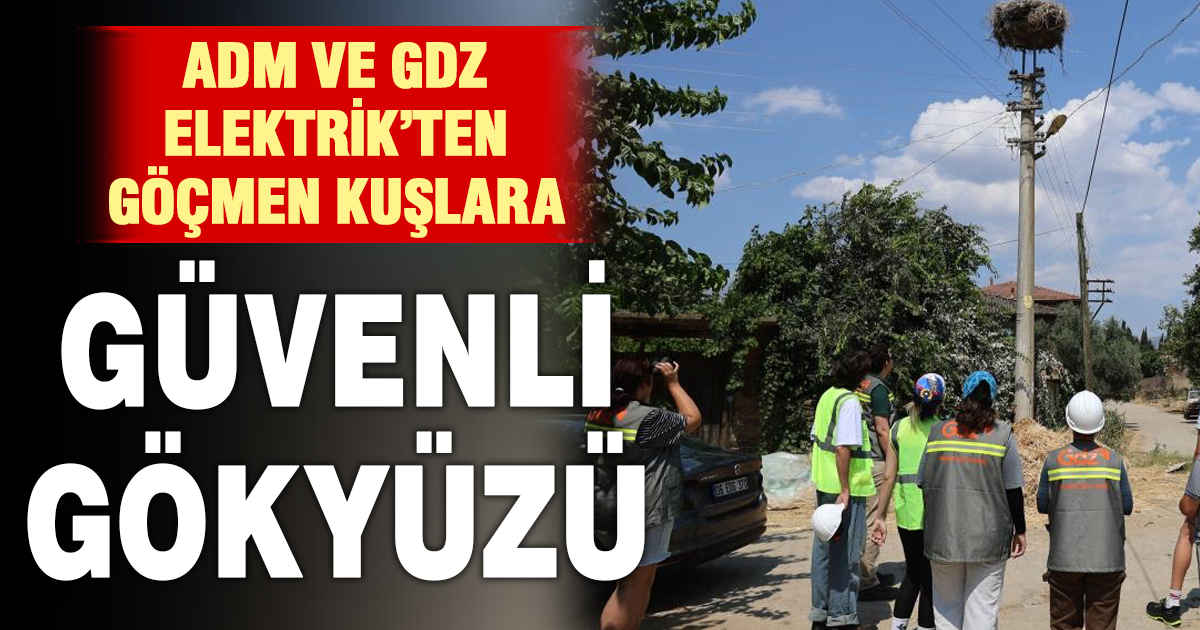 Adm ve Gdz Elektrik’ten göçmen kuşlara güvenli gökyüzü 