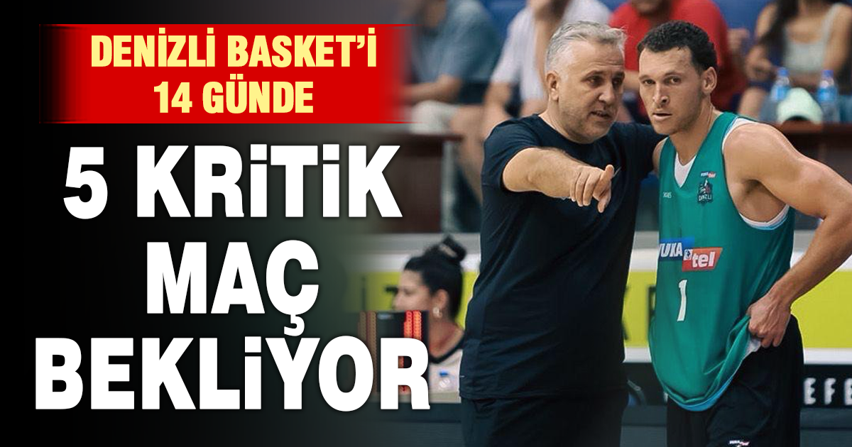 Yukatel Denizli Basket’i zorlu fikstür bekliyor