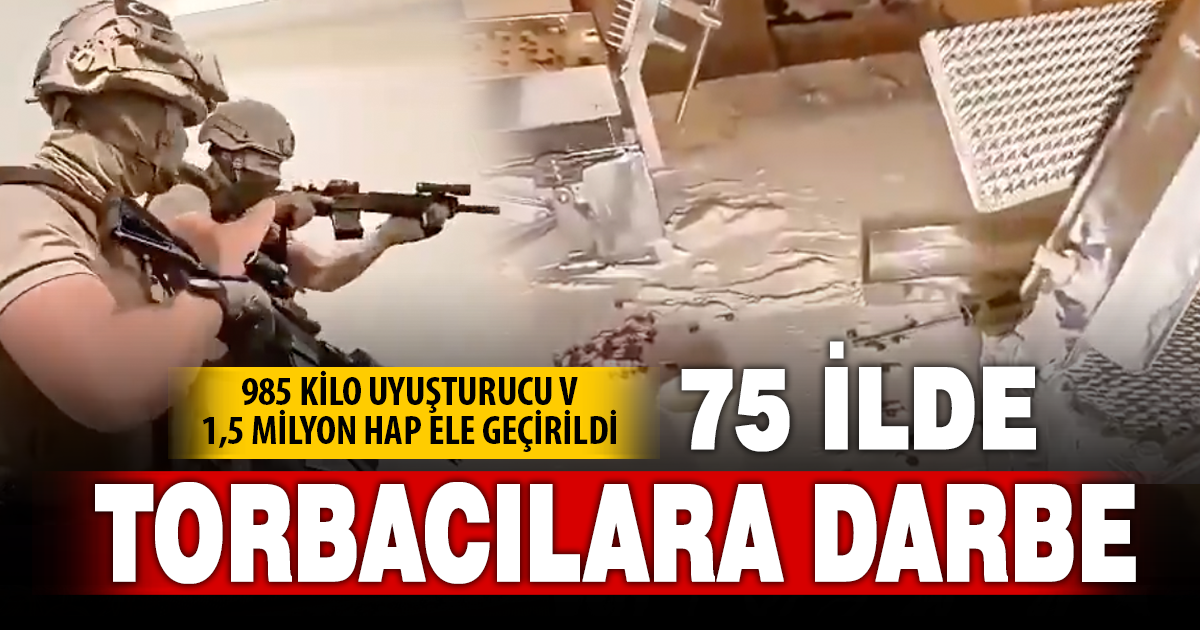Denizli dahil 75 ilde uyuşturucu operasyonu: 1.297 şüpheli yakalandı