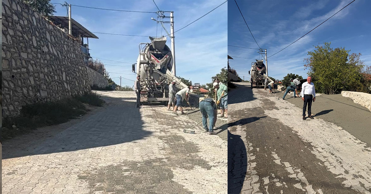 Emirazizli’de yollar güvenli hale getiriliyor
