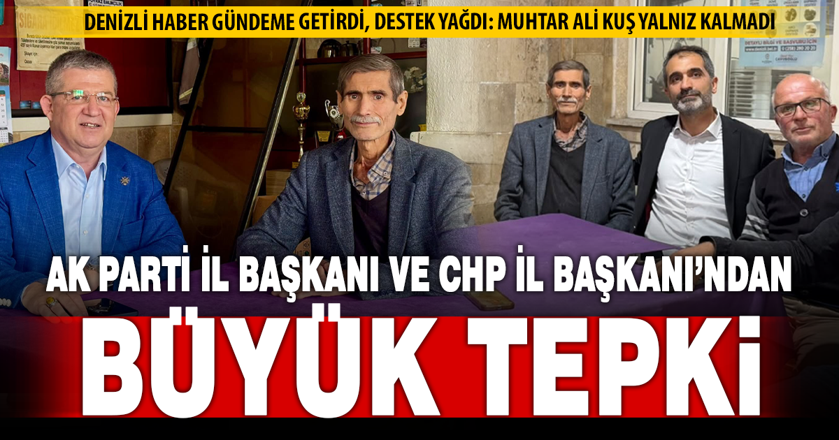 İhaledeki sözlerin ardından muhtar Ali Kuş’a destek yağıyor