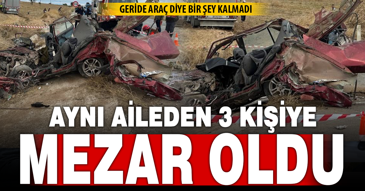 Uşak'ta kamyon ile otomobil çarpıştı: 3 ölü, 1 yaralı 